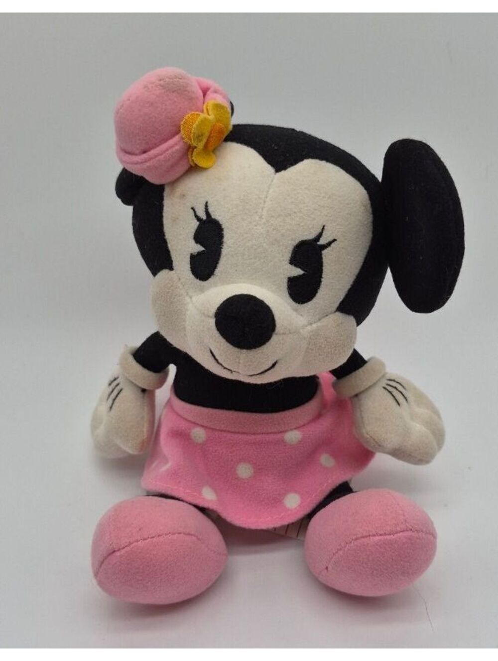 Disney Store Minnie Mouse Cuties Plush Pink Polka Dot Dress